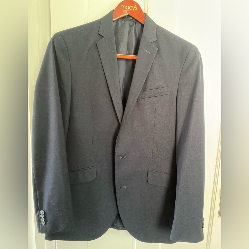 Gray Kenneth Cole Reaction sport coat size 40L slim fit excellent condition